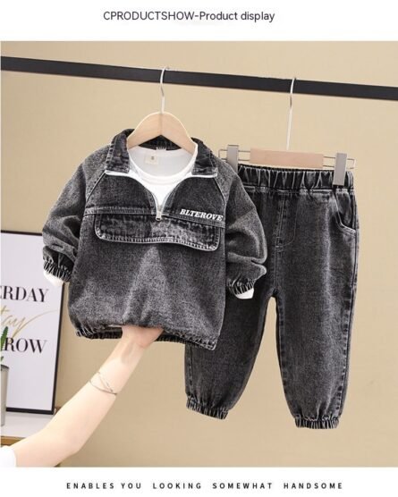 Boys Spring Clothing New Clothes Fashionable Handsome Children's Clothing - Image 3