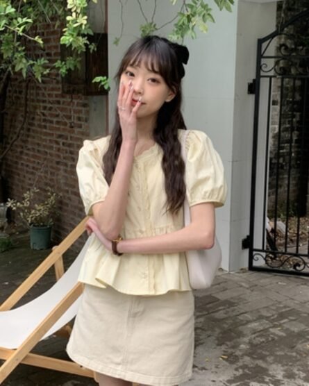 Puff Sleeve Shirt Summer Women's Clothing - Image 4
