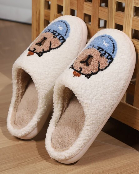 Cute Capibala Cotton Slippers Cartoon - Image 3